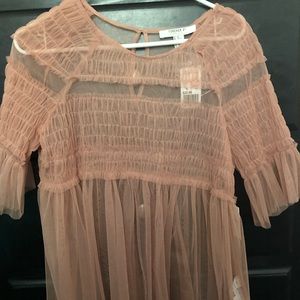 Mauve Forever 21 Woven Top